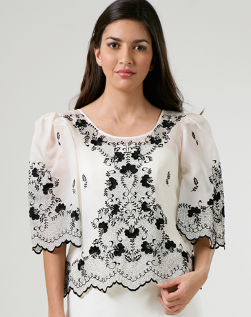 modern filipiniana for chubby