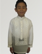  Boys' Barong Cream Jusi fabric 100242 Cream 