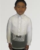  Boys' Barong White Corinthian Organza 100253 White 