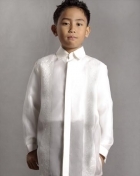  Boys' Barong Cream Jusi fabric 100679 Cream 